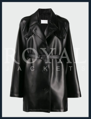Long leather jacket for women - Royal Jackets