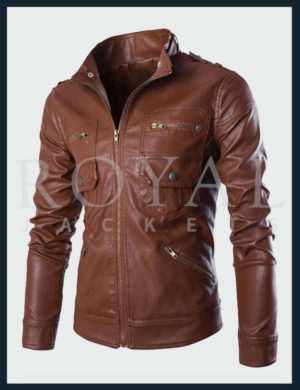 Jaqueta De Royal Leather Jacket For Men