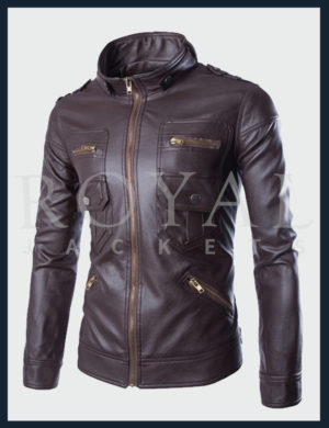 Jaqueta De Royal Leather Jacket For Men