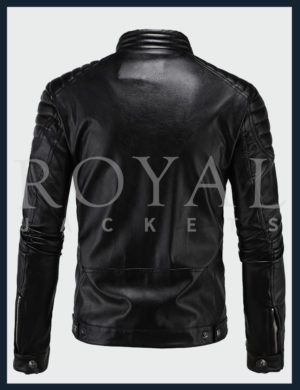 O Collar Jaqueta De Royal Leather Jacket For Men