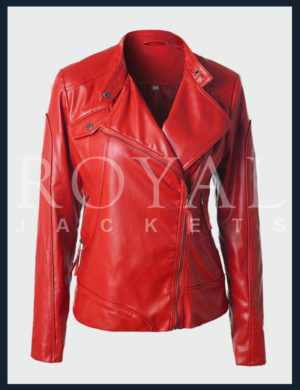 Red Leather Jacket For Women